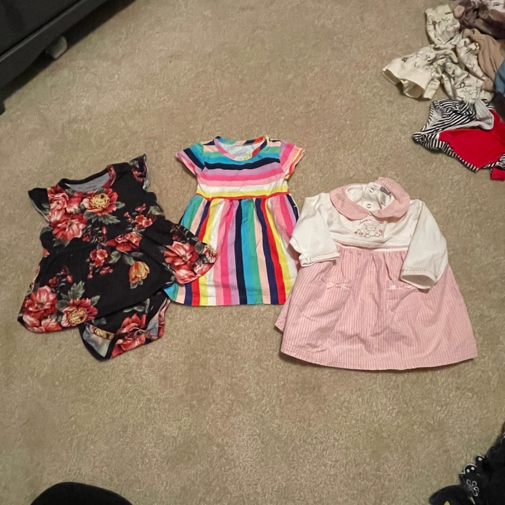 Three 12M dresses